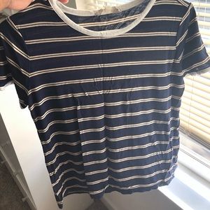 Short sleeve shirt, stripes